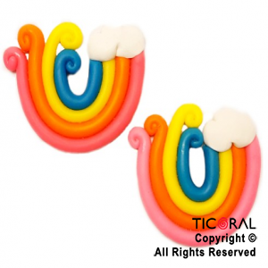 ADORNO ARCO IRIS A. PORCELANA FRIA x 2